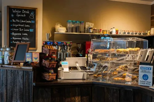 Interior of Mad Coffee Roasters in Stratton, Vermont